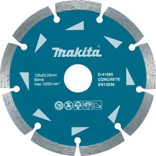 Makita D-41595 Diamantblad 125mm, Segmentskåret - 10 Stk.