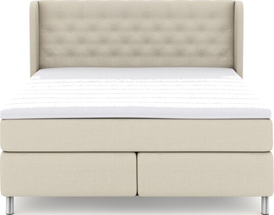 Select No 3 Komplett Sengepakke 180x200 Fast Beige/Metallben