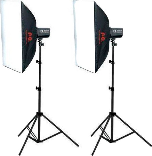 Falcon Eyes SSK-2200D Studioblitspakke med 2 softbokser (50x75cm)