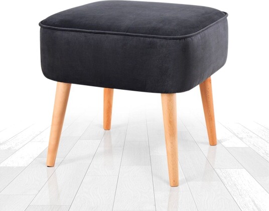Anaro Sittepuff 45 cm Rektangulær Mørkegrå