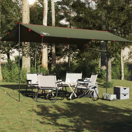 Campingpresenning olivengrønn 506x306 cm vanntett