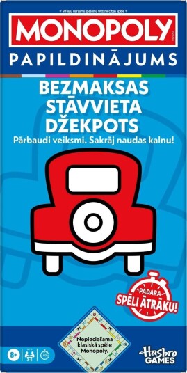 Monopol Brettspill Gratis parkering Jackpot Utvidelsessett