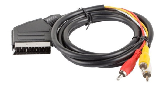 Scart til 3x RCA Kabel 1.8 Meter