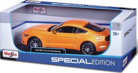 Maisto Ford Mustang GT 2015 Modellbil 1:24 Oransje