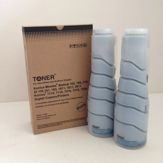 TB Toner Sort (11.000 sider/2x413g) erstatter Konica-Minolta 8937-784 TB Premium toner