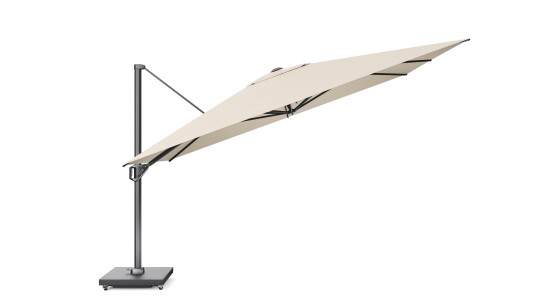 Platinum Sun & Shade Challenger T¹ parasoll Anthracite/champagne exkl. parasollfot 4 x 3 m Beige