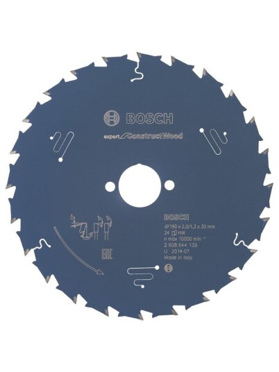 Bosch Rund Savkl 190X30x2mm 24T Exp Constructwo