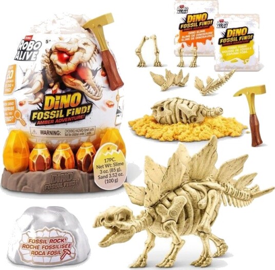 Robo Alive Fossil Find Amber Adventure 5 År Ulike Farger Plast Robo Alive Fossil Find Amber Adventure 5 År Ulike Farger Plast