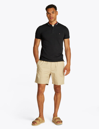Tommy Hilfiger Rwb Collar Reg Polo - Black - S Tommy Hilfiger Rwb Collar Reg Polo - Black - S