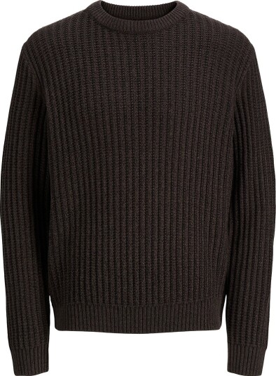 Jack & Jones Genser Strikk JjjAxon Mulch/Vridd Black Jack & Jones 14 år (164) Genser Brun Svart
