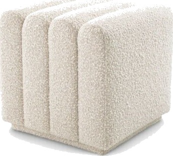 Bente fotskammel bouclé cream Bente fotskammel bouclé cream