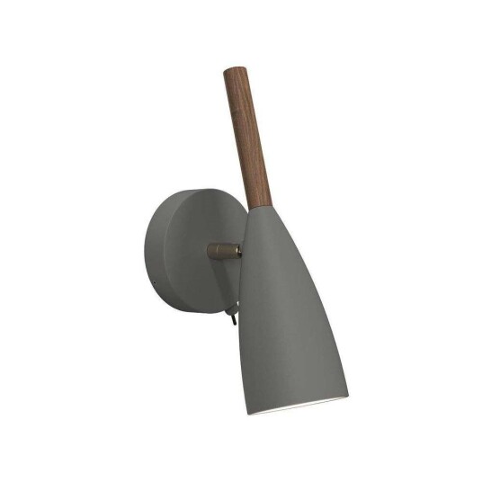 DFTP Pure Vegglampe Grey/Walnut DFTP Pure Vegglampe Grey/Walnut