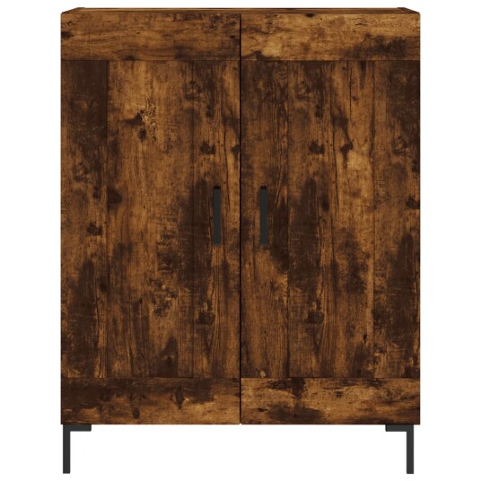 vidaXL Skjenk røkt eik 69,5x34x90 cm konstruert tre