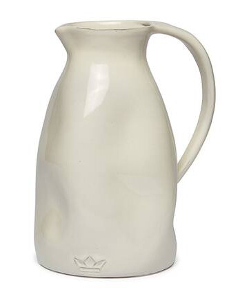 DUTCHDELUXES Dented Mugge i keramikk 1,5 liter hvit