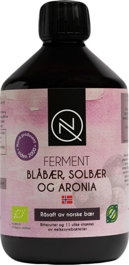 Nordquist Ferment Blåbær Solbær og Aronia 500 ml Nordquist Ferment Blåbær Solbær og Aronia 500 ml
