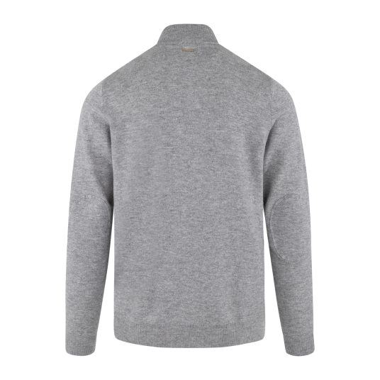 Milton Zip Cardigan Grey XXL Two-tone wool knit Milton Zip Cardigan Grey XXL Two-tone wool knit