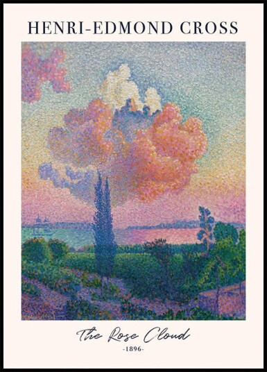 The Rose Cloud by Henri-Edmond Cross Plakat Plakat / 50x70cm