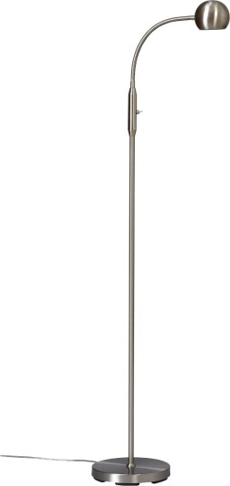 Fladen Gulvlampe Med Bryter  Høyde 140 Cm  Børstet