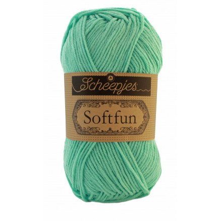 Scheepjes Softfun Garn Unicolor 2615 Mint Scheepjes Softfun Garn Unicolor 2615 Mint