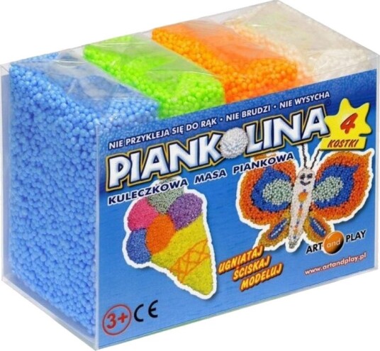 Art And Play Piankolina Modellervoks 4 Blokker Blå
