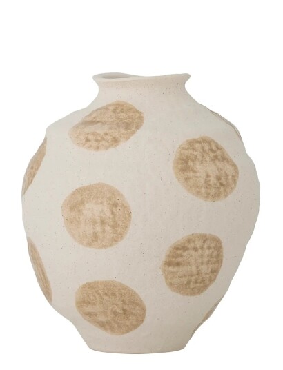Bloomingville Creative Collection Byron Vase, Natur, Steingods