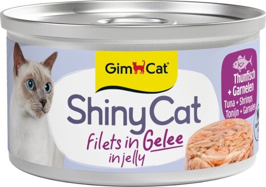 Gimcat Våtfôr Shinycat Filet I Gelé Tunfisk & Reker 6 X 70 G