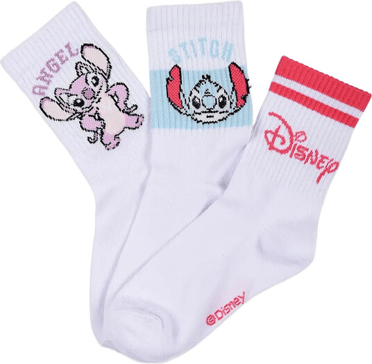 Lilo & Stitch Socks   White   27/30