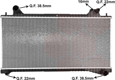 VAN WEZEL 77012701 Radiator motorkjøling
