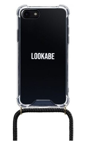 Lookabe Necklace. Skirtas Iphone 7/8+. Auksinis Juodas (Loo002)