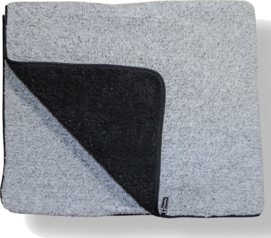 Vetbed Sherpa Fleece-Teppe For Kjæledyr Grå L 73 X B 61 cm