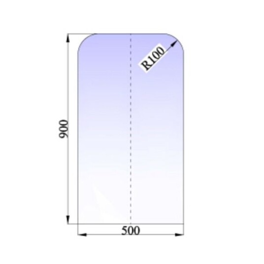 Tolmer Gulvplate 500x900x6mm Klart Glass Tolmer Gulvplate 500x900x6mm Klart Glass