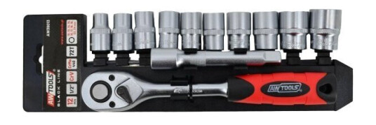 Aw-Tools Awtools Sett Kluczy 1/4" 14 Stk. Black Line