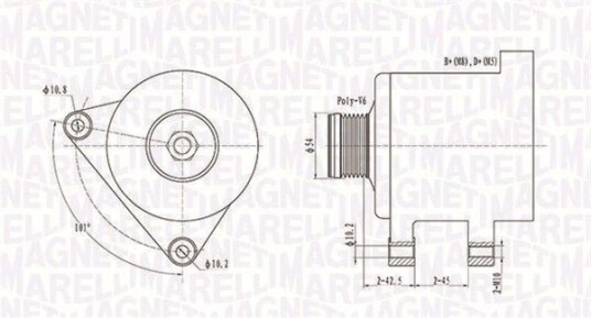 Dynamo MAGNETI MARELLI 063731553010