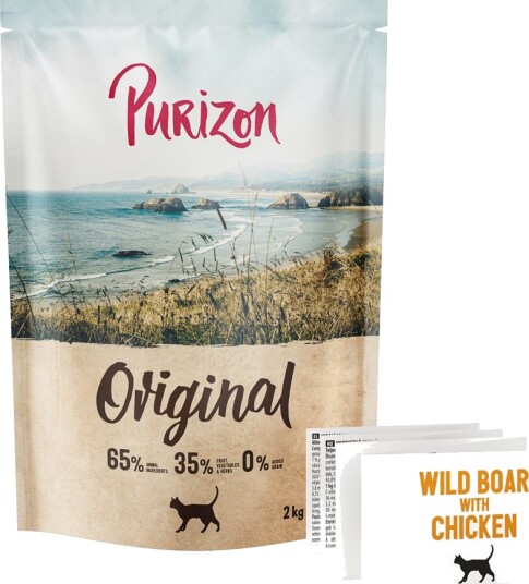 Purizon Tørrfôr Original Villsvin Med Kornfri Ny Kylling 2 kg