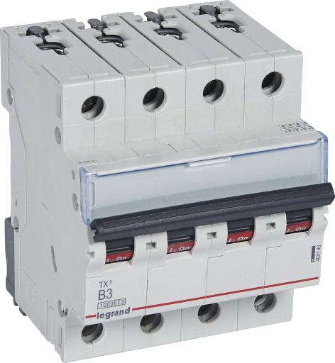 Legrand TX³ MCB automatsikring B1 3P 3M 10/10kA Legrand TX³ MCB automatsikring B1 3P 3M 10/10kA