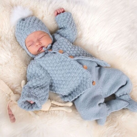Bluum Strikkesett Babysett Hompetitten Garnpakke Pure Eco Baby Wool