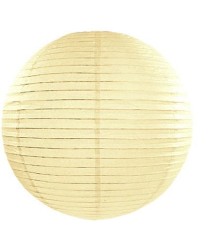 Kremfarget Papirlanterne / Papirlykt 25 cm Kremfarget Papirlanterne / Papirlykt 25 cm