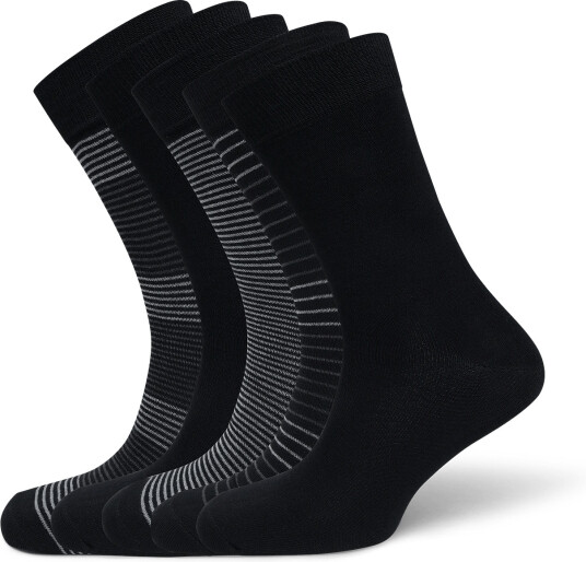 URBAN QUEST | 5 Pack Men Bamboo Basic Socks Multi Color | 40 46