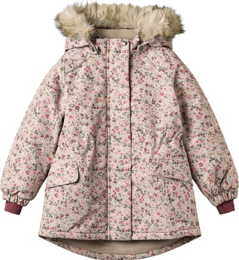 Wheat Vinterjakke   Mathilde   Grey Måneblomster   Wheat   3 år (98)   Vinterjakke Beige Grønn