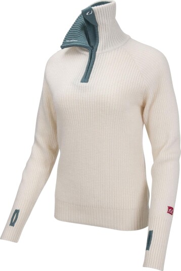 Ulvang Rav Sweater W/Zip Unisex 00240 Vanilla/Jade S Ulvang Rav Sweater W/Zip Unisex 00240 Vanilla/Jade S