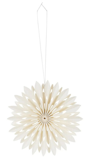 Watt & Veke Flake juletrepynt Ø 10 cm Hvit