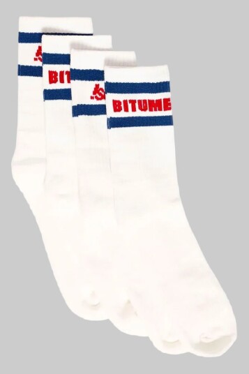Solid BERNIE Socks 2 PK Off White ONE