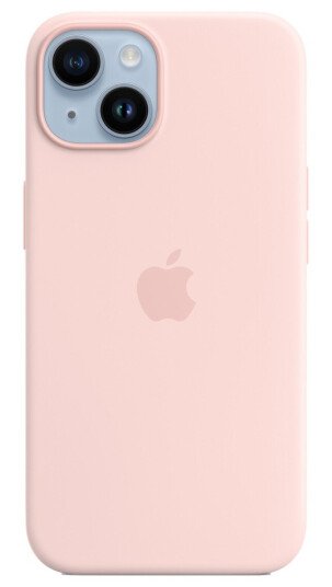 Apple iPhone 14 Silicone Case with MagSafe - Chalk Pink