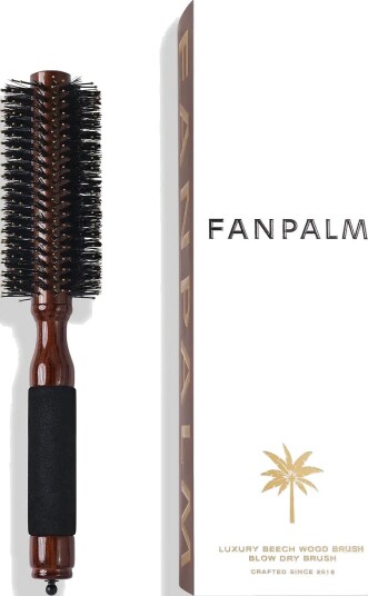 FANPALM Blow Dry Hairbrush - GLOSSY BROWN - One Size