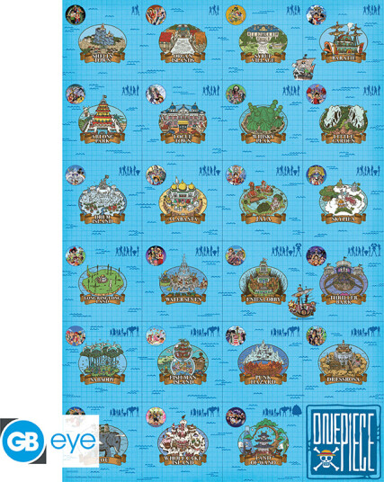 One Piece Plakat Log Itinerary