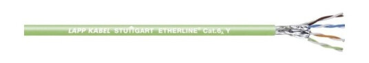 Lapp 2170464/100 Strømkabel Cat 6A S/Ftp 4 X 2 X 0.5 Mm² Grøn 100 M
