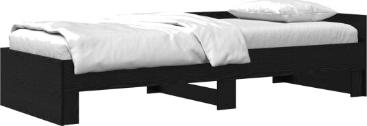  Sengestamme med hodegatt Svart eik 80 x 200 cm Konstruert tre