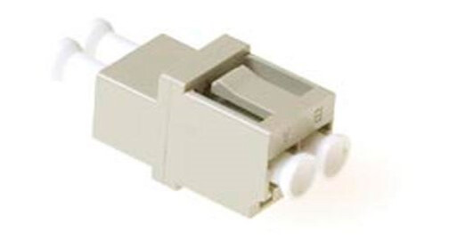 Act Fiber Optic Lc Duplex Adapter Multimode Square Lc Duplex Adapter Mm Grey Om2 (Ea9002)