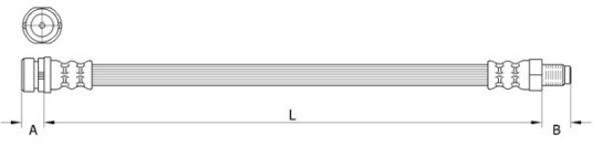 Bremseslange METZGER 4111333