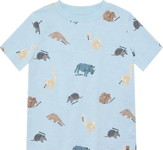 Minymo T Shirt Ss Aop Blue 152